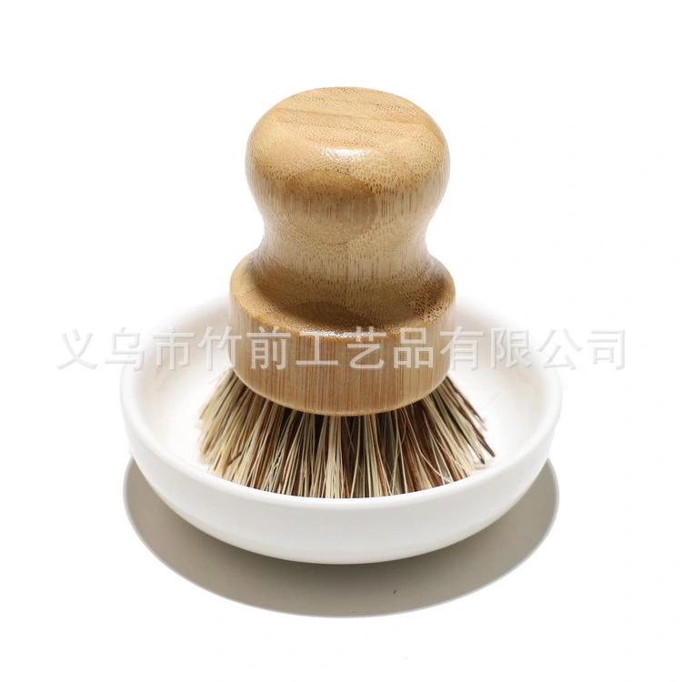 1 Set of Kitchen Scrub Brush Dish Cleaning Brush Wooden Pot Brush Kitchen Cleaning Brush with Dish