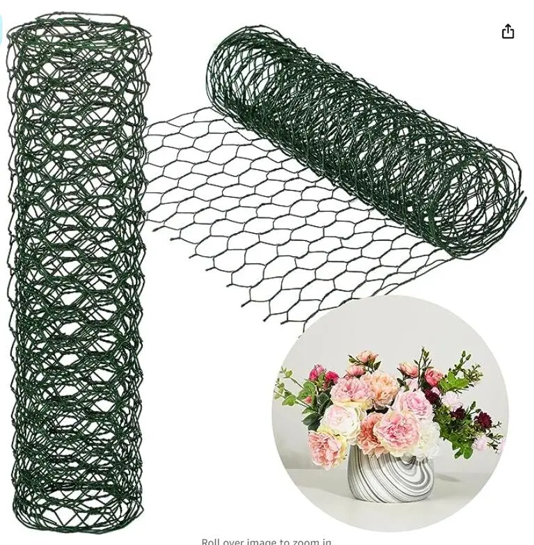 2 Rolls Floral Wire Netting Flower Arrangement Mesh Netting Chicken Wire Netting