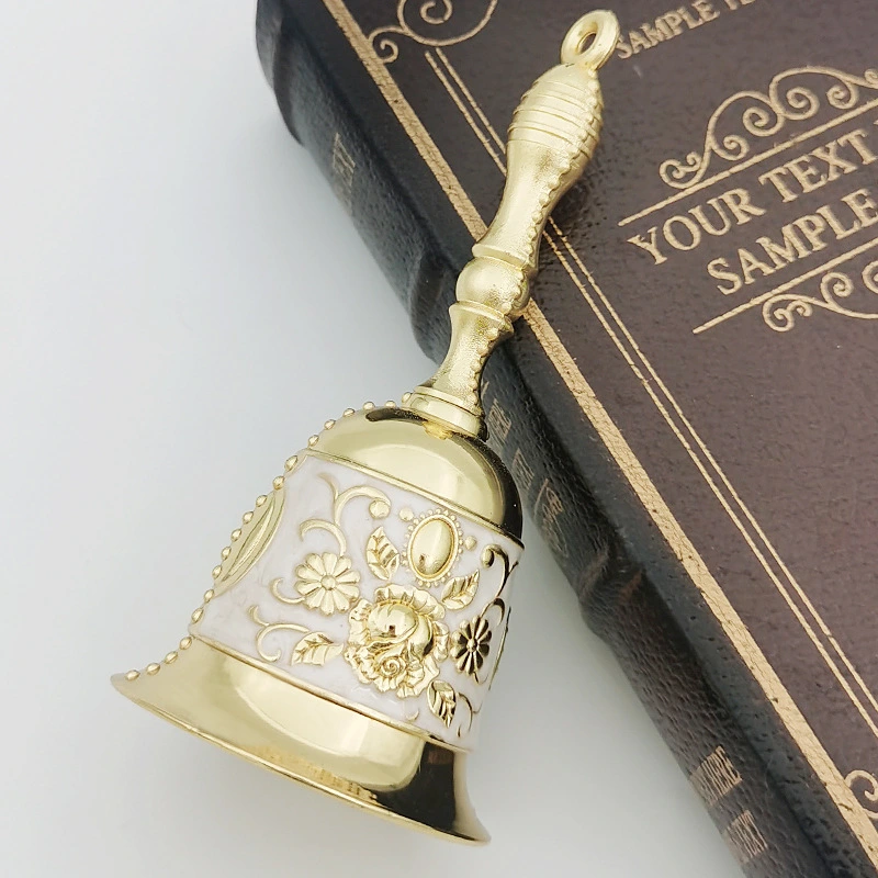 Vintage Hand Bell Multi-functional Call Bell Hand Shaking Bell Loud Sound Metal Hand Bell