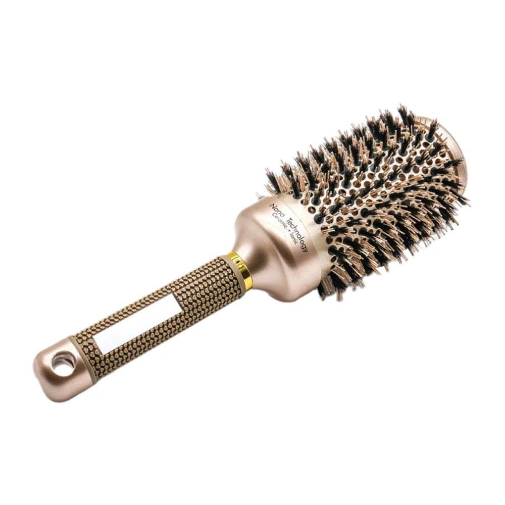 Hair Curling Comb Creative Roller Comb Aluminium Rubber Handle Multi-purpose Roller Comb for Home Salon (6.8cm Style)