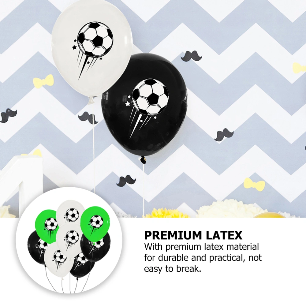 18pcs Soccer Party Balloons Latex Balloons Soccer Birthday Balloons Party Balloons Decors