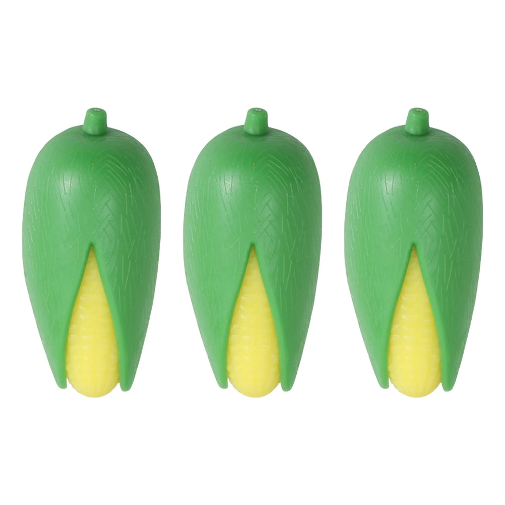 4pcs Vegetable Stretchy Toys Funny Corn Designed Decompression Toys Corn Shape Squeeze Toys