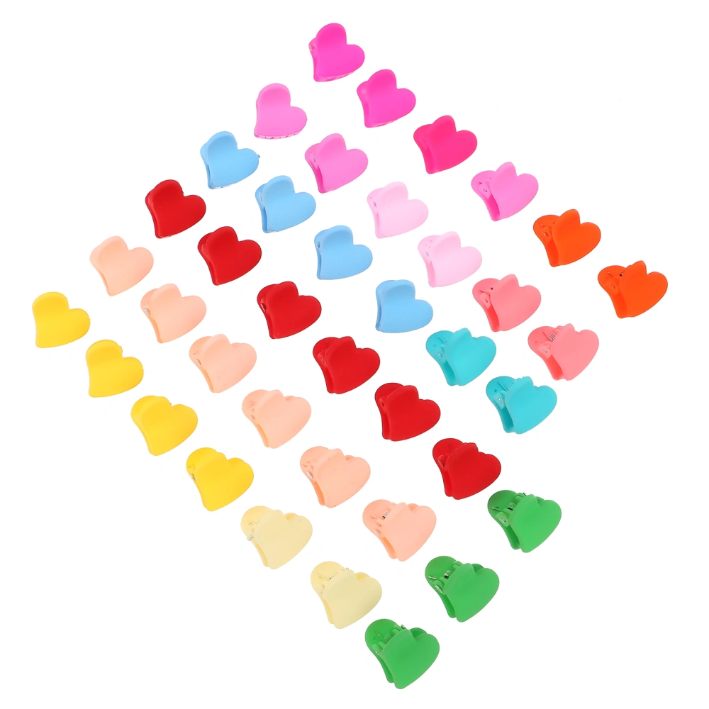 39Pcs Small Heart Shape Hair Claw Clips Hair Jaw Barrettes Kids Hair Ornament