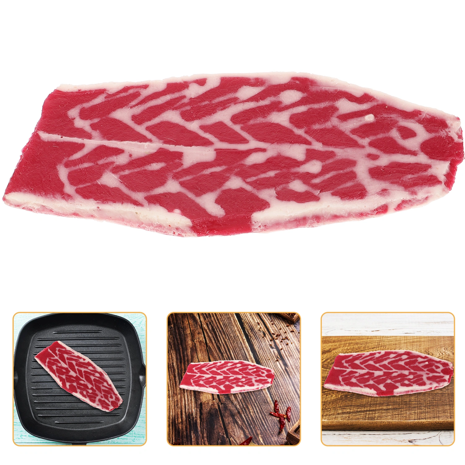 Simulation Beef Fake Meat Beef Model Decorative Beef Model Fake Beef Decoration Kitchen Meat Prop
