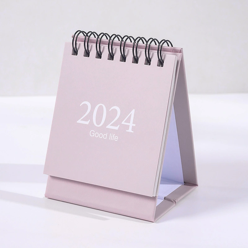 Mini Calendar 2024 Tabletop Small Calendar Small English Calendar Ornament Decorative Desk Calendar