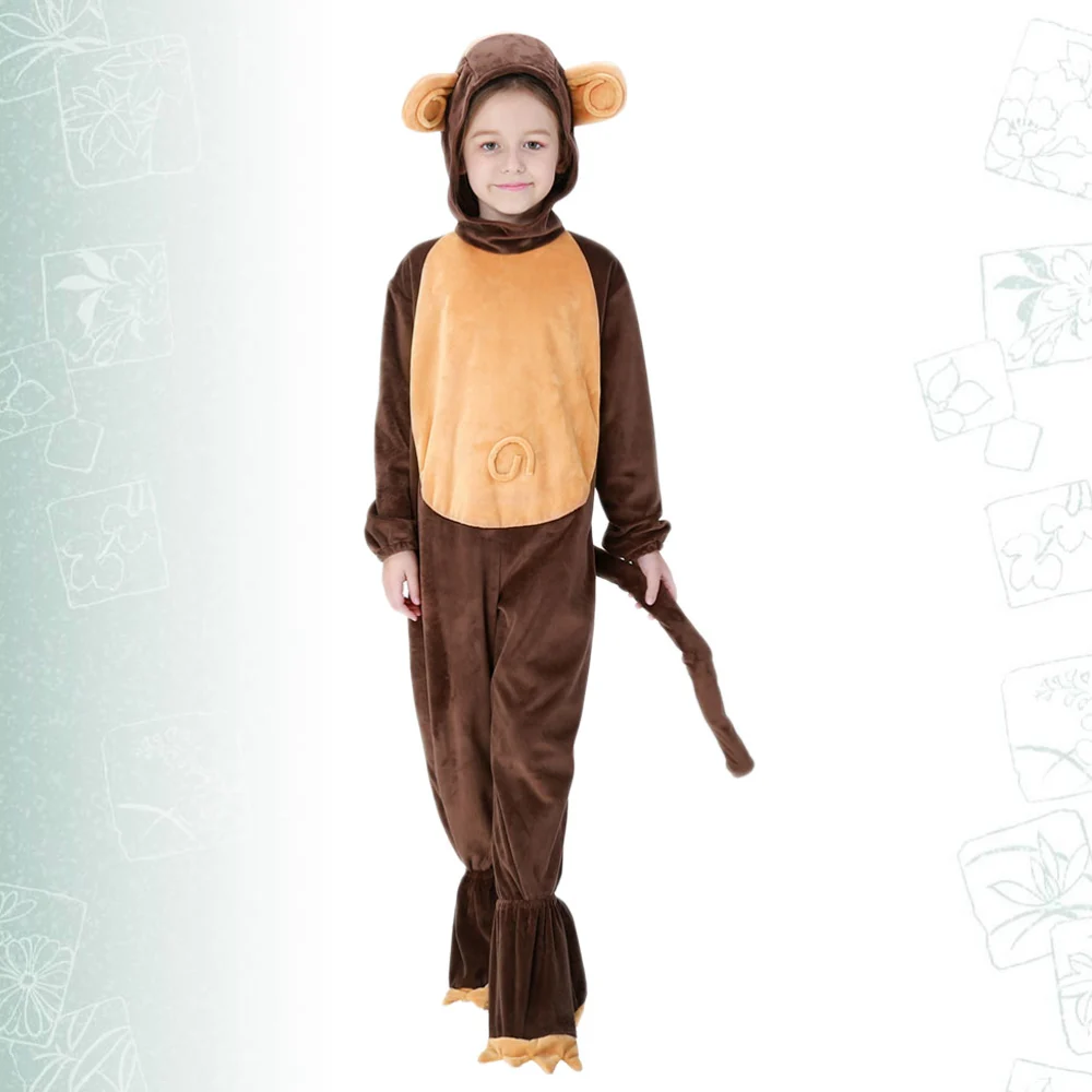 Animal Monkey Role Playing Clothes Halloween Clothes Creative Kids Cosplay Costume (Size S)