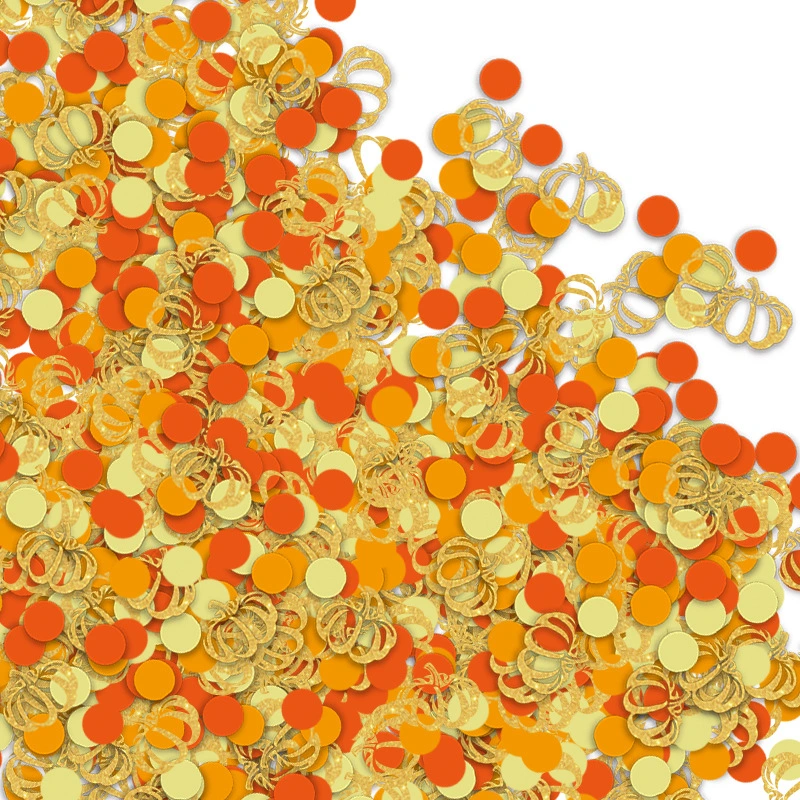 1 Bag of Thanksgiving Confetti Artificial Pumpkin Confetti Paper Thanksgiving Confetti