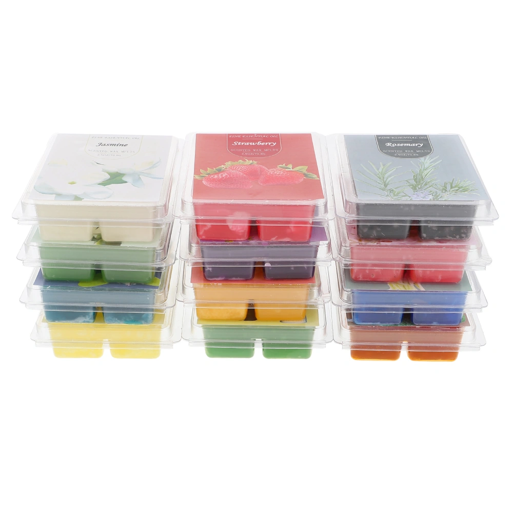 12Pcs Creative Wax Block Candle Wedding Scented Candle Decorative Aromatic Candle