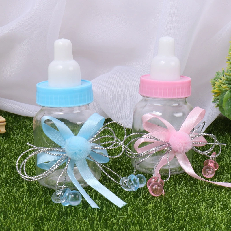 12pcs Milk Bottle Shape Candy Bottles Baby Shower Party Favors Containers