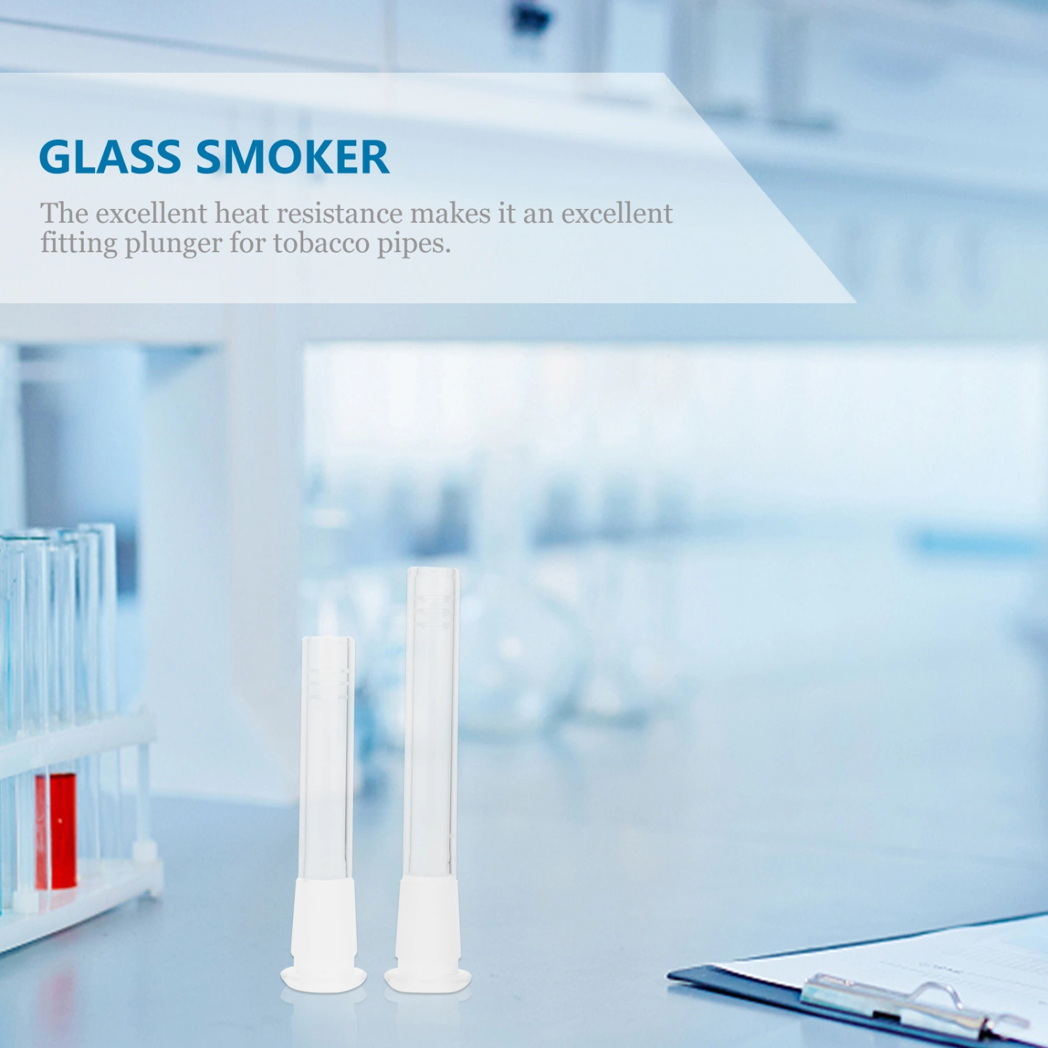 4Pcs Glass Stem Adapters Glass Stem Pipe Accessories Glass Tube Adapters