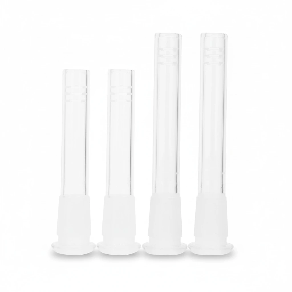 4Pcs Glass Stem Adapters Glass Stem Pipe Accessories Glass Tube Adapters
