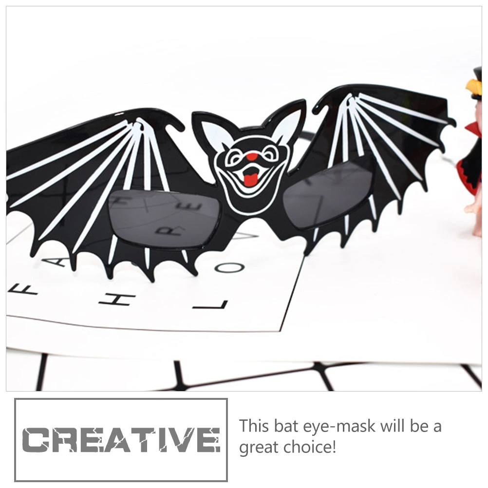 2Pcs Halloween Bat Glasses Bat Adornment Party Accessories for Masquerade