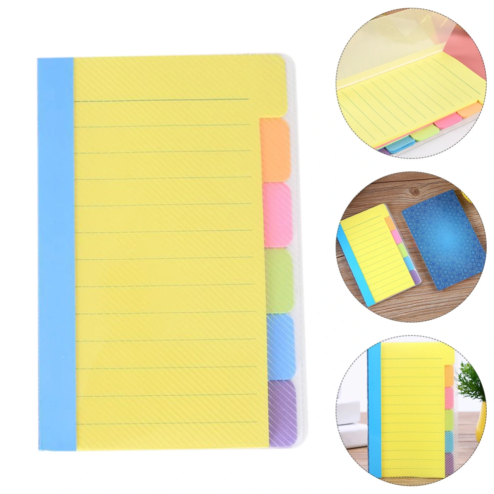 2Pcs Multi-function Notebooks Sticky Notes Self-stick Notepads (Assorted Color)