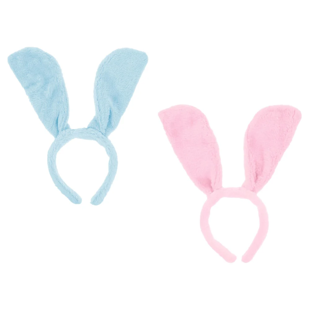 2Pcs Lovely Aniaml Ear Hairband Plush Ear Headband Creative Party Headwear