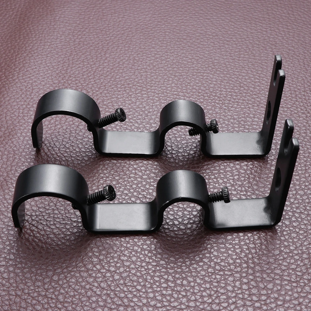 3pcs Adjustable Curtain Holder Iron Universal Curtain Drapery Rod Bracket for Home Hotel