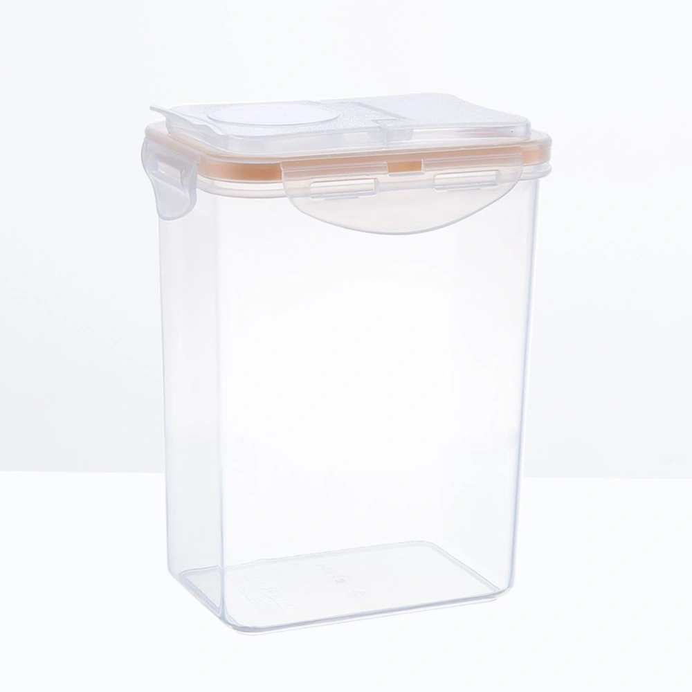 Plastic Cereal Storage Box Sealed Food Container Grain Storage Pot Kitchen Storage Organizer (Random Color, 1800ML)