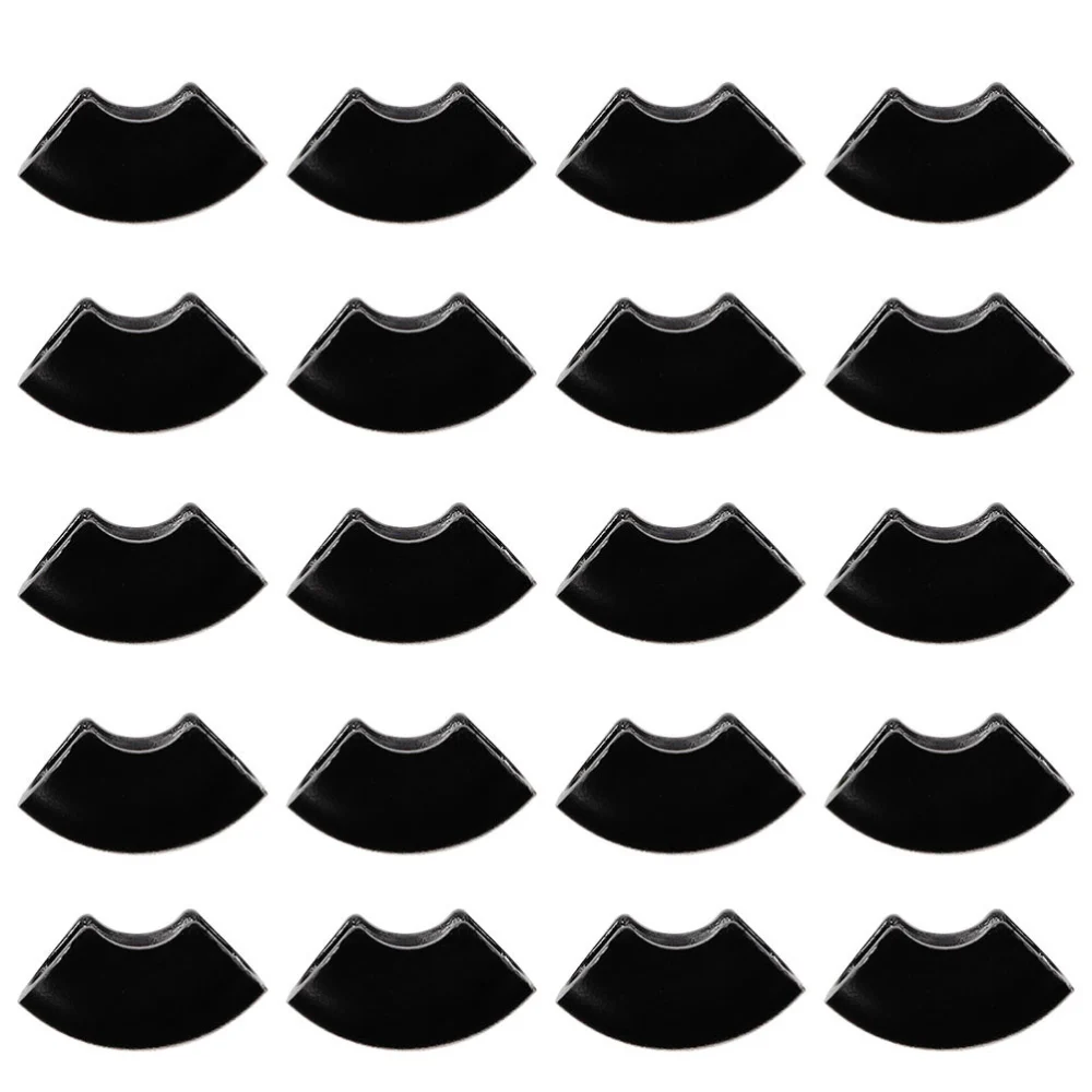 20pcs Iron Table Feet Covers U-shaped Iron Chair Feet Protectors Rubber Caps