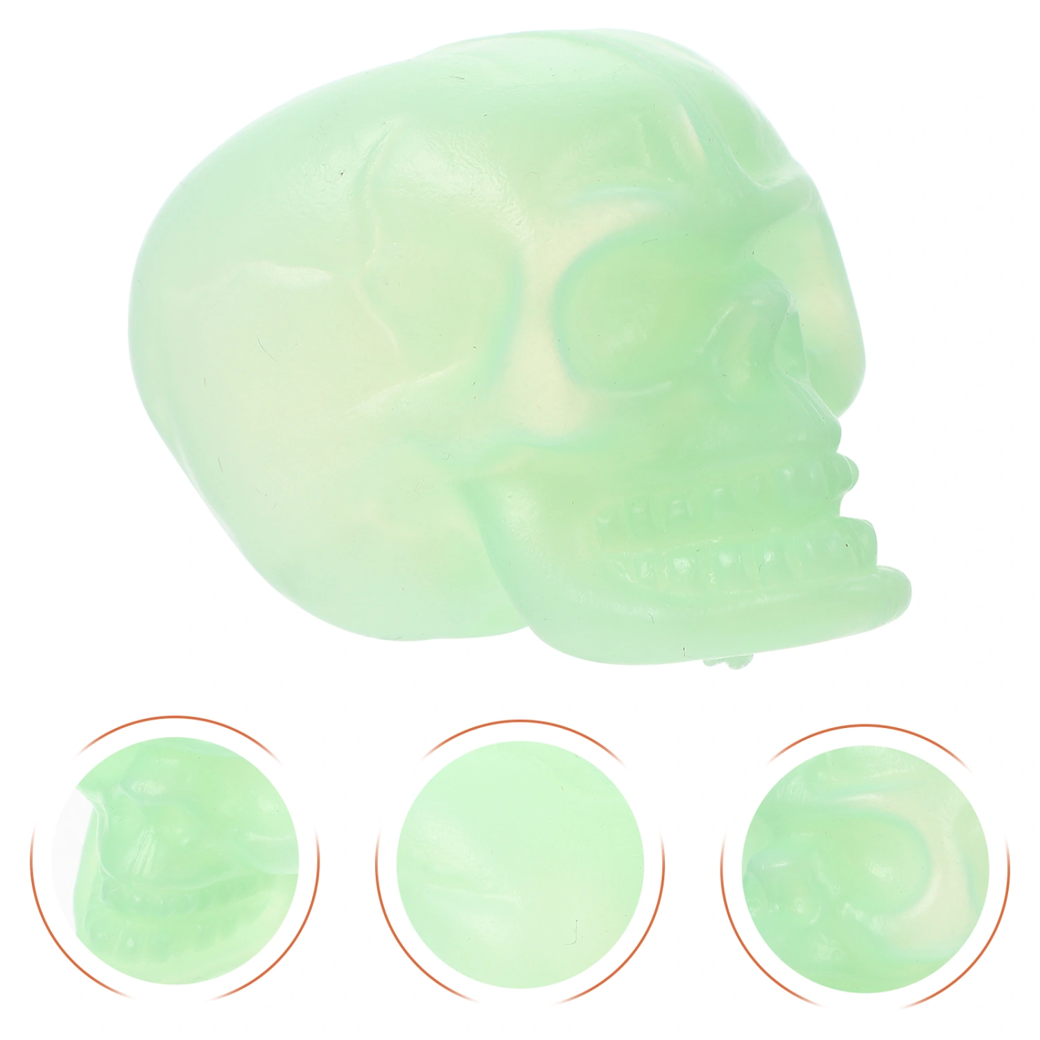 20Pcs Halloween Skull Model Small Plastic Skeleton Head Decor Simulation Skull Decor