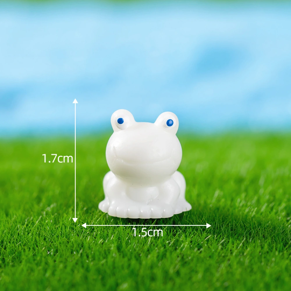 20Pcs Miniature Frog Statues Resin Craft Frog Figures Mini Garden Frog Ornaments Tiny Frog Models