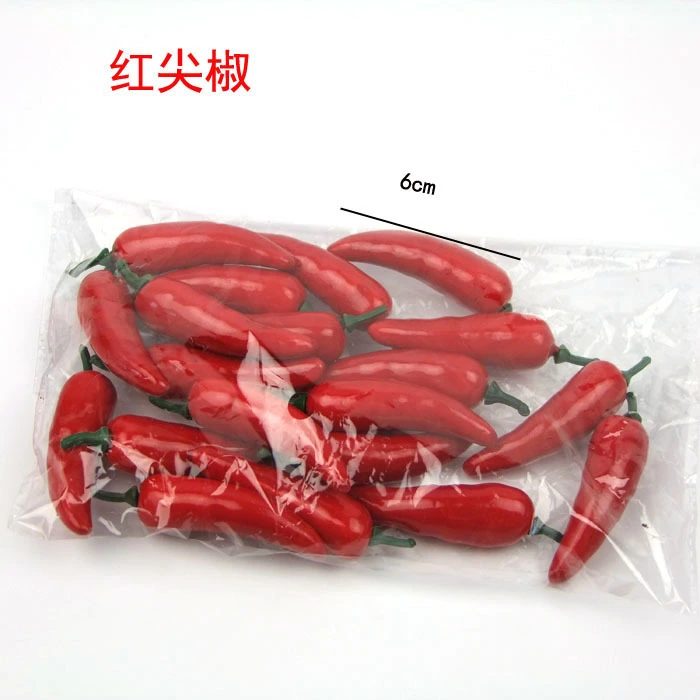 20pcs Mini Artificial Peppers Simulation Chili Peppers Fake Vegetable Model Photo Props