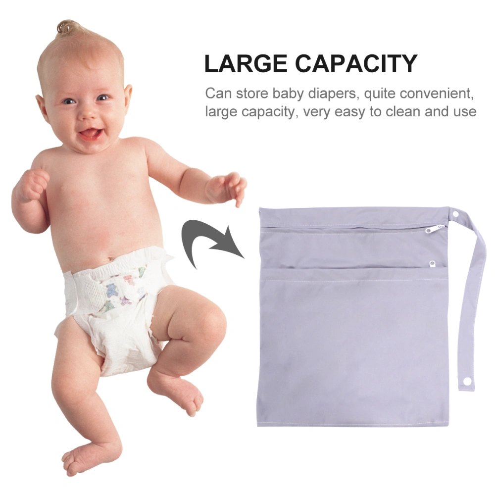 Babies Diaper Bag Waterproof Diaper Storage Bags Zippers Nappy Pouches