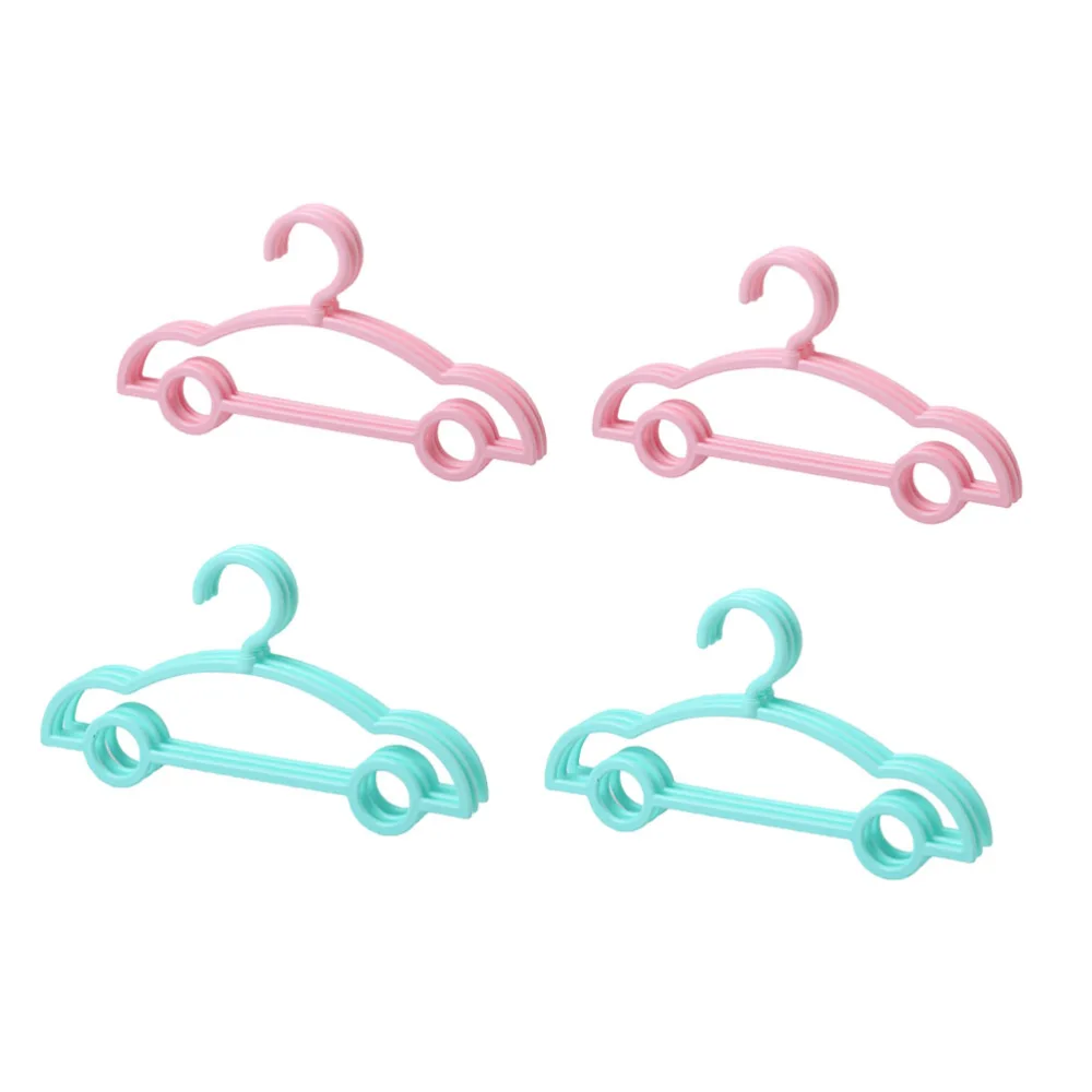 10Pcs Baby Clothes Hangers Plastic Kid Hangers Clothes Hanging Racks Drying Rack