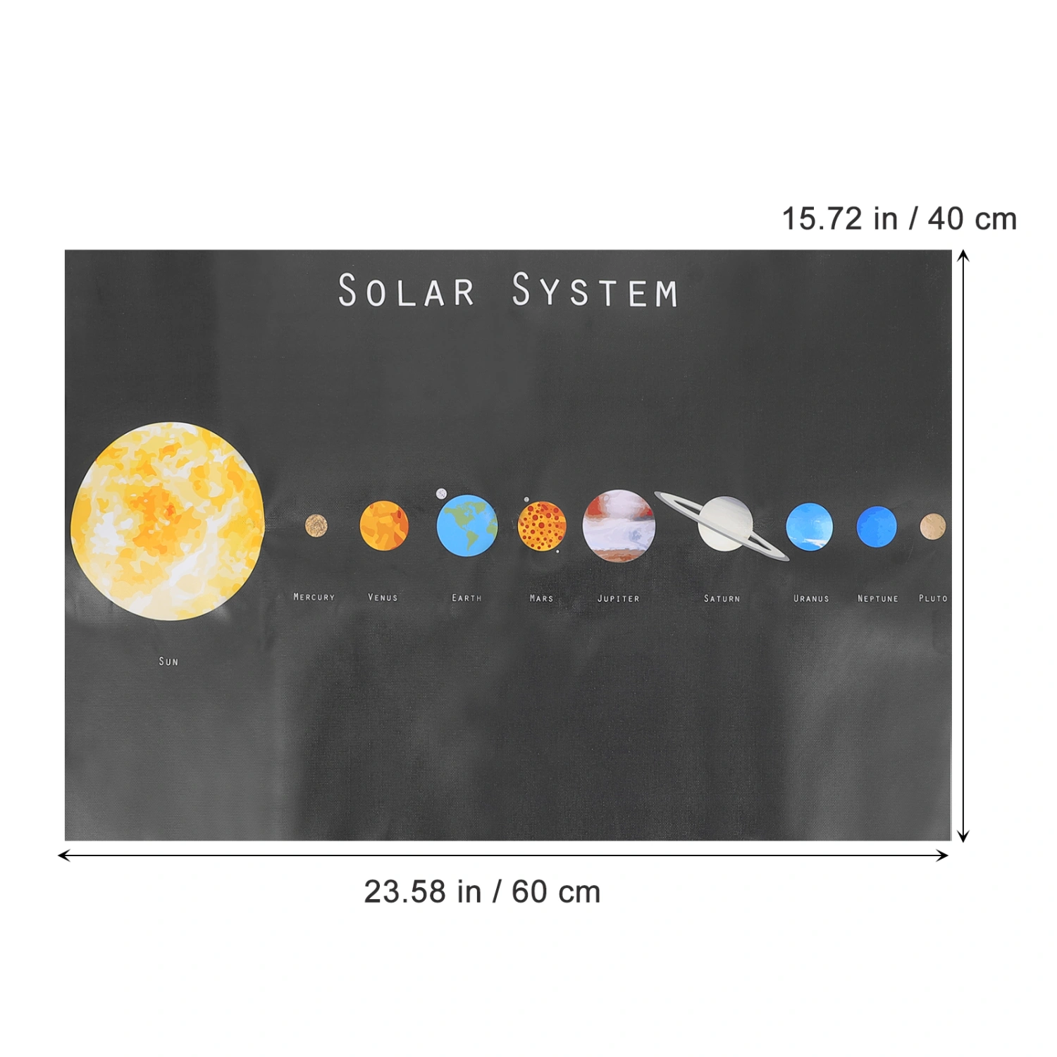 Early Childhood Solar System Poster Educational Space Poster Wall Art Poster