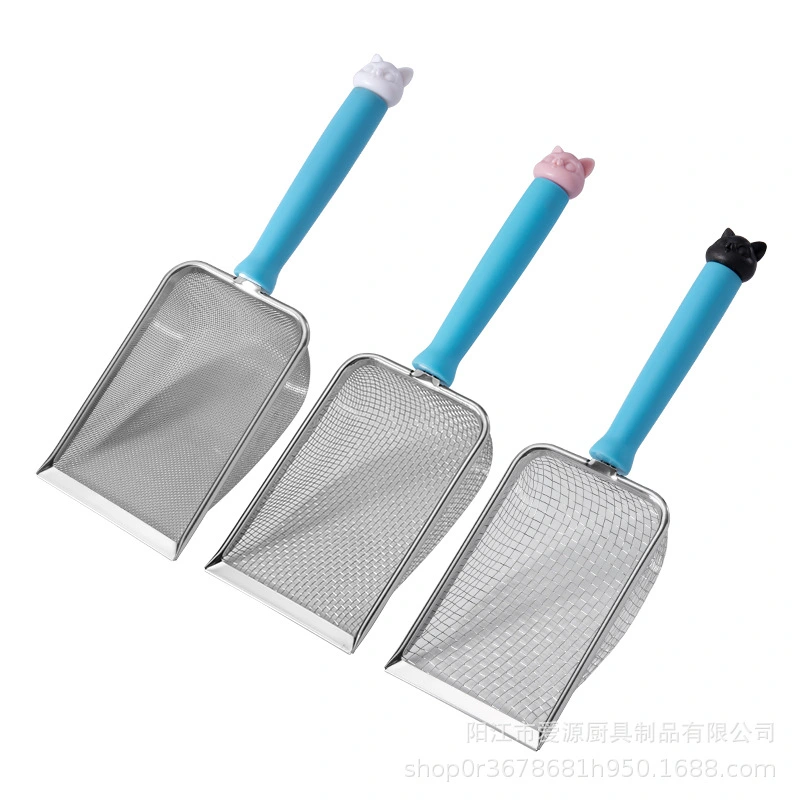 Stainless Steel Litter Shovel Metal Cat Litter Scoop Stainless Steel Sand Substrate Shovel