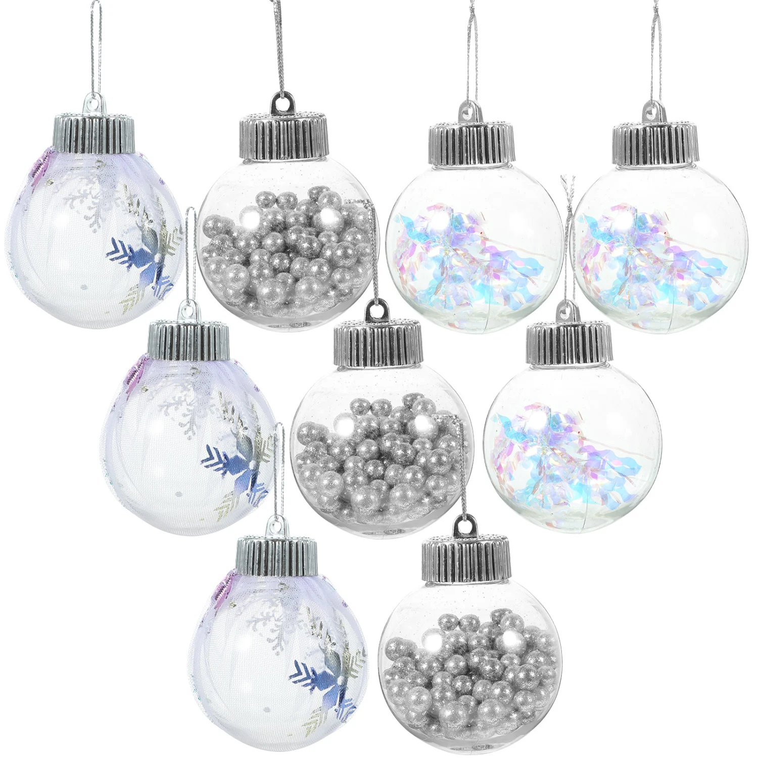 9pcs Christmas Tree Hanging Balls Decorative Balls Xmas Ornaments Xmas Tree Ball Pendants