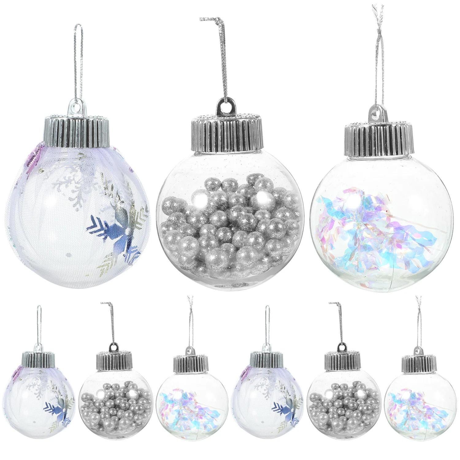 9pcs Christmas Tree Hanging Balls Decorative Balls Xmas Ornaments Xmas Tree Ball Pendants