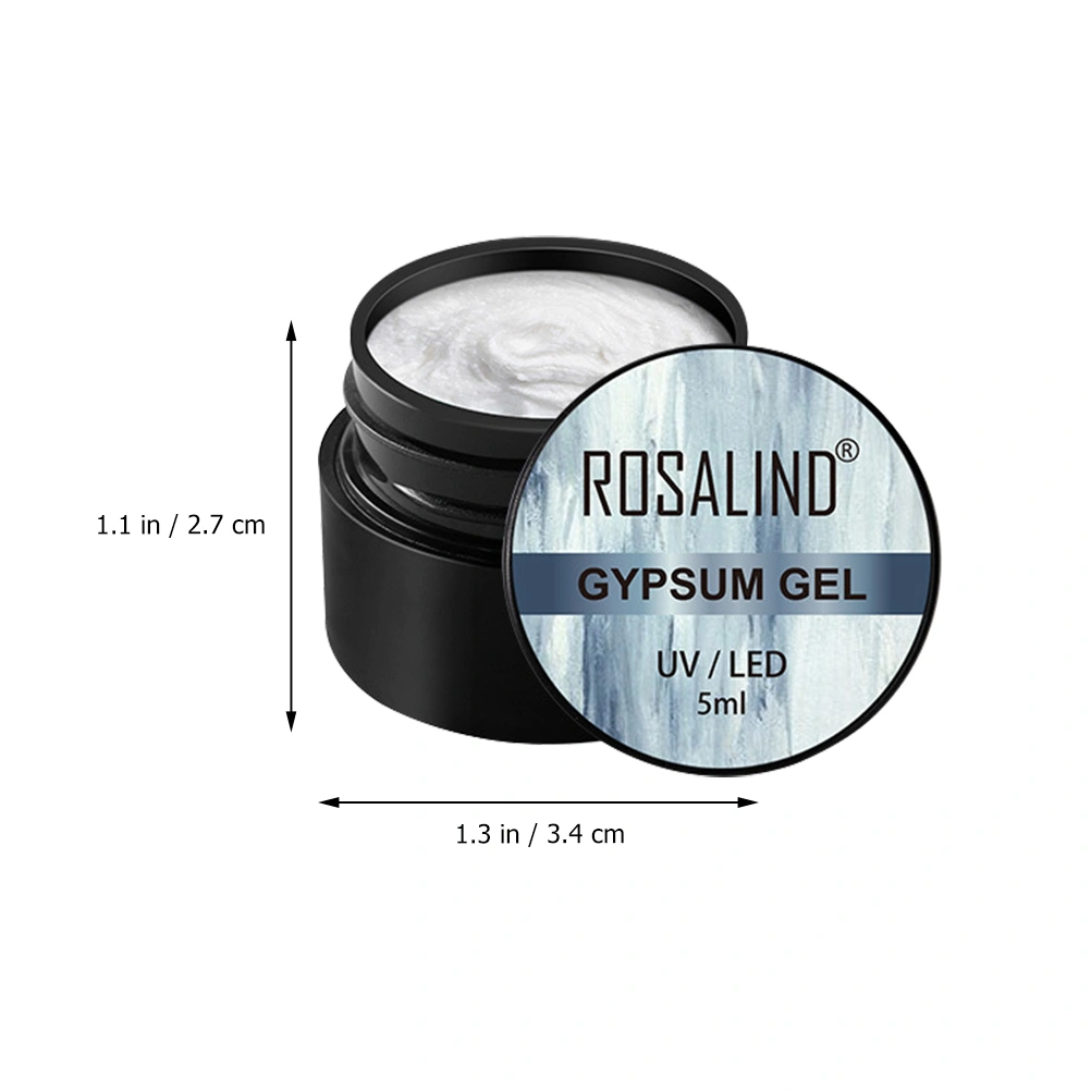 3 Jars Nail Art Gypsum Gel Polish 3D Modeling Carving Nail Polish Glue