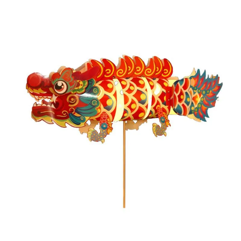 Chinese Dragon Decor New Year Paper Dragon Handheld Photo Prop Decoration Paper Dragon