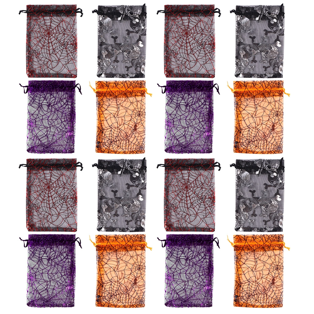 50pcs Halloween Packing Bags Decorative Candy Biscuit Bags Party Treat Bags