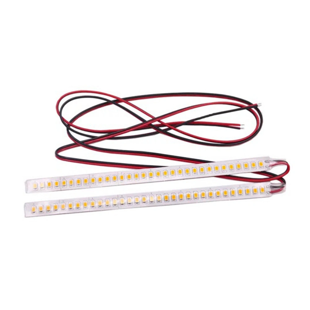 1 Pair 15cm 28-LED Rear View Mirror Streamer Light Universal Car Turn Signal Light Anti-collision Night Lamp