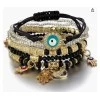 1 Set Evil Eye Bracelet Bohemian Bracelet Beaded Pendant Bracelet Multilayer Turkish Jewelry