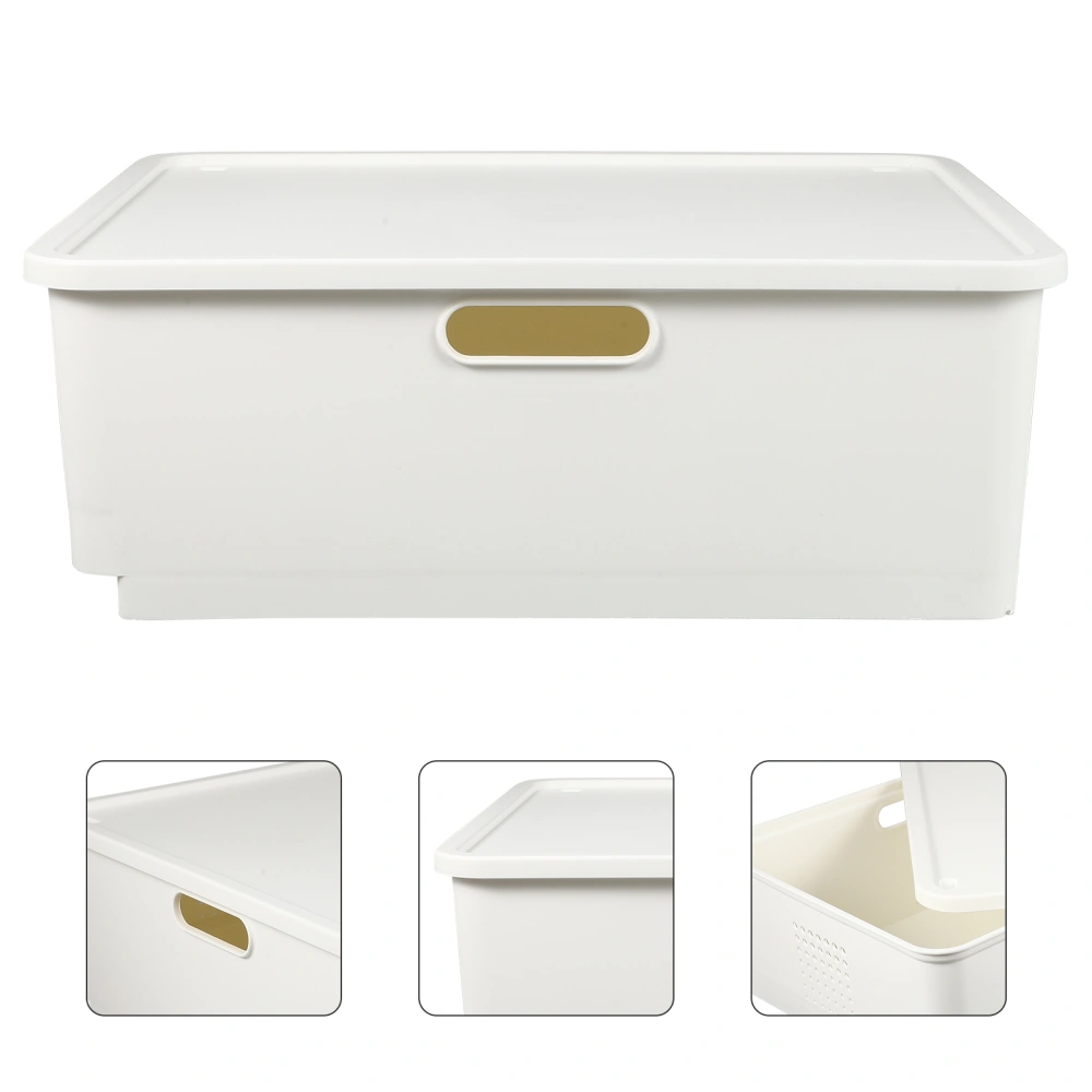 1pc Plastic Box Storage Box Portable Box Organizing Box with Lid Home Supply