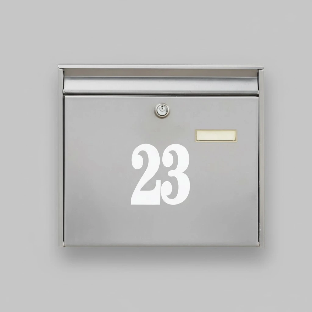 5 Sheets Mailbox Number For Outside Reflective Number For Mailbox Trash Can