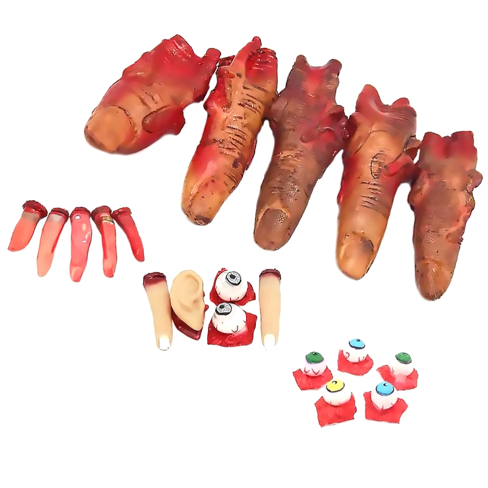 20PCS Simulation Human Organs Halloween Decorative Props Creepy Party Adornments