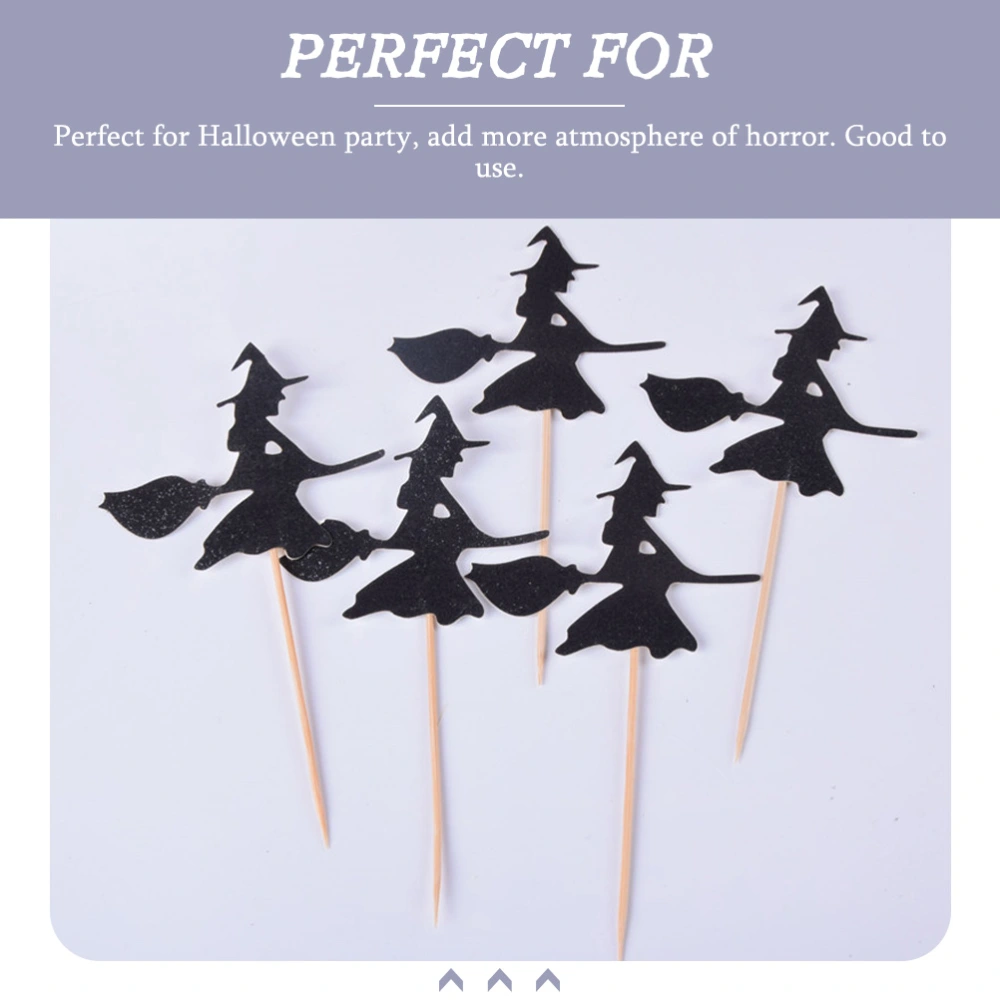 23Pcs Halloween Cake Decor Cupcake Toppers Halloween Party Favors Halloween Cake Cards