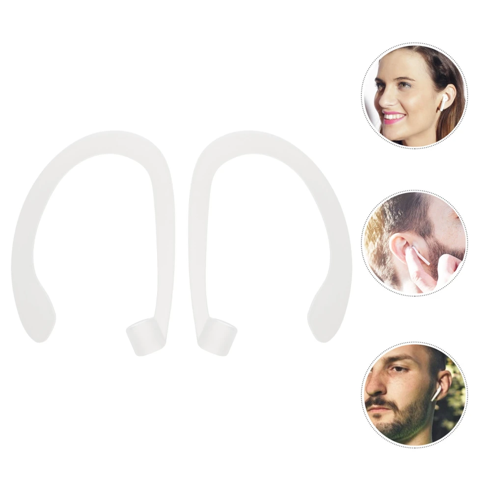 5 Pairs of Silicone Ear Hooks Wireless Earphone Holder Compatible with Airpods