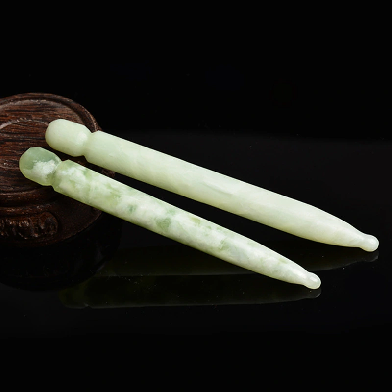 Jade Acupressure Jade Hand Head Face Body Massage Stick Manual Massage Stick Body Massager