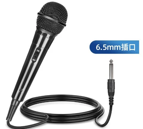 Handheld Microphone Dynamic Mic Vocal Microphone for Karaoke Singing Performance 6.5mm