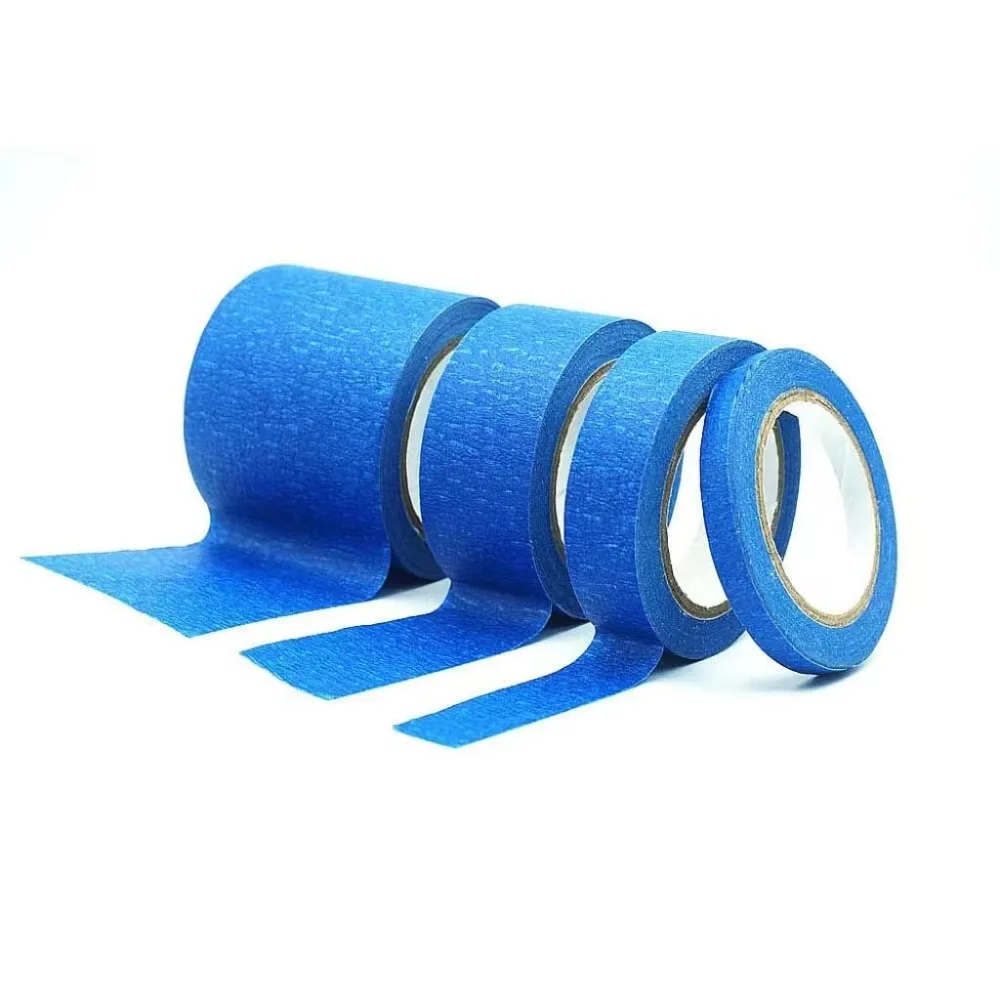 4 Rolls Blue Masking Tape Blue Painters Tape DIY Crafts Masking Tape for Painting