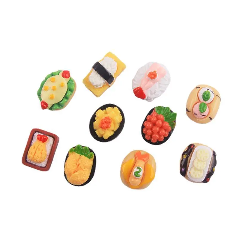 7pcs Miniature Micro Food Models Mini Food Toys Miniature Food Figurine Doll House Supplies