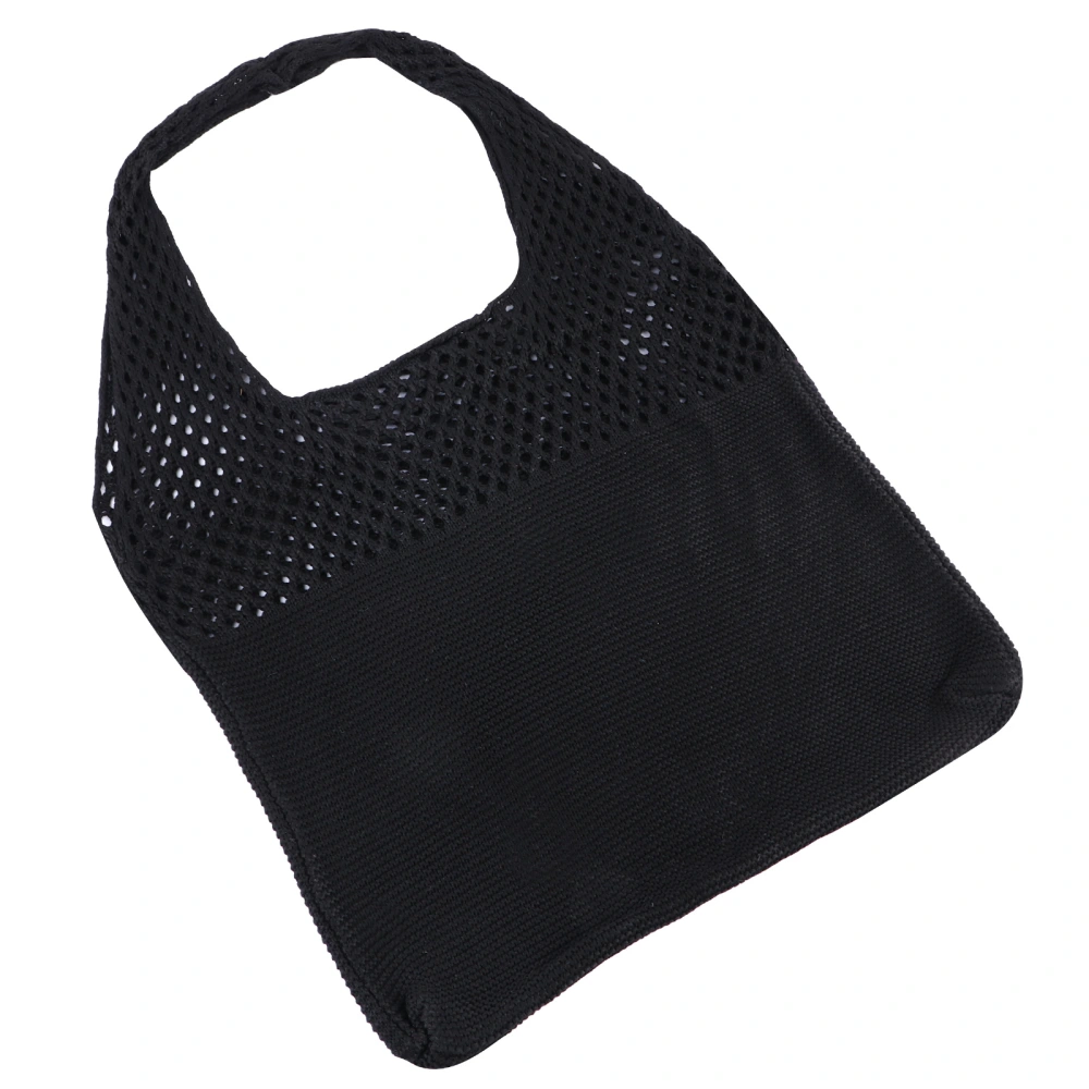 1Pc Knit Shoulder Bag Hollow-Out Hand Bag Storage Bag Retro Single Shoulder Bag