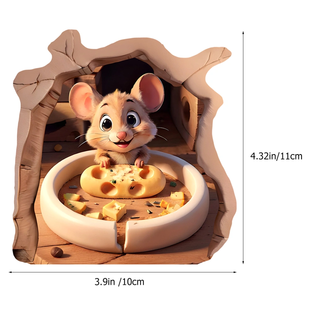 Lovely Cartoon Mouse Wall Sticker Bedroom Decorative Wall Decal Removeable Wall Art Sticker