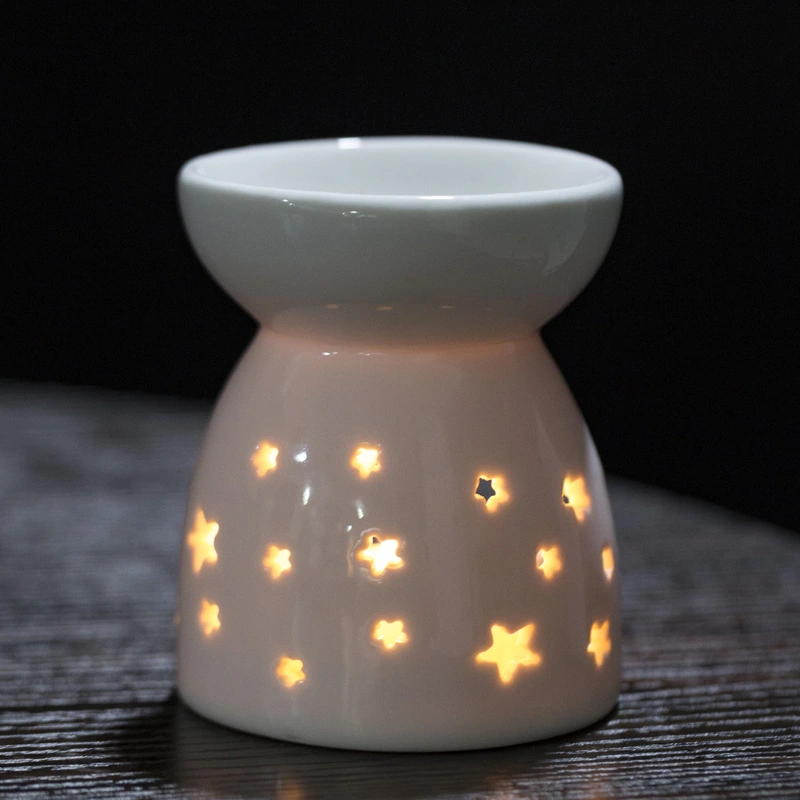 1 Set Tealight Candle Holder Ceramic Essential Oil Burner Ceramic Wax Melt Burner
