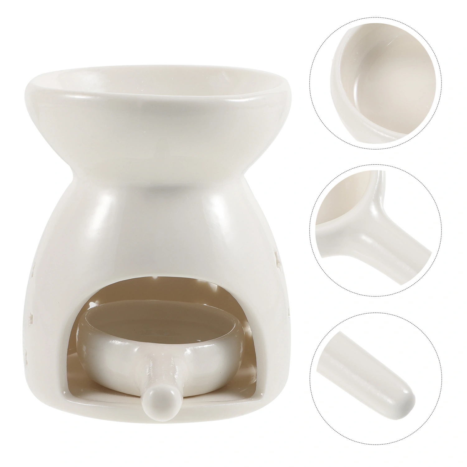 1 Set Tealight Candle Holder Ceramic Essential Oil Burner Ceramic Wax Melt Burner