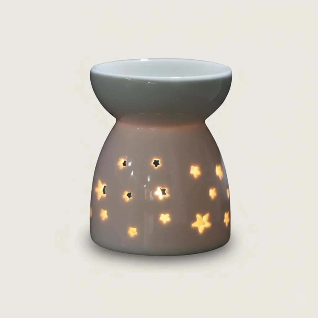 1 Set Tealight Candle Holder Ceramic Essential Oil Burner Ceramic Wax Melt Burner