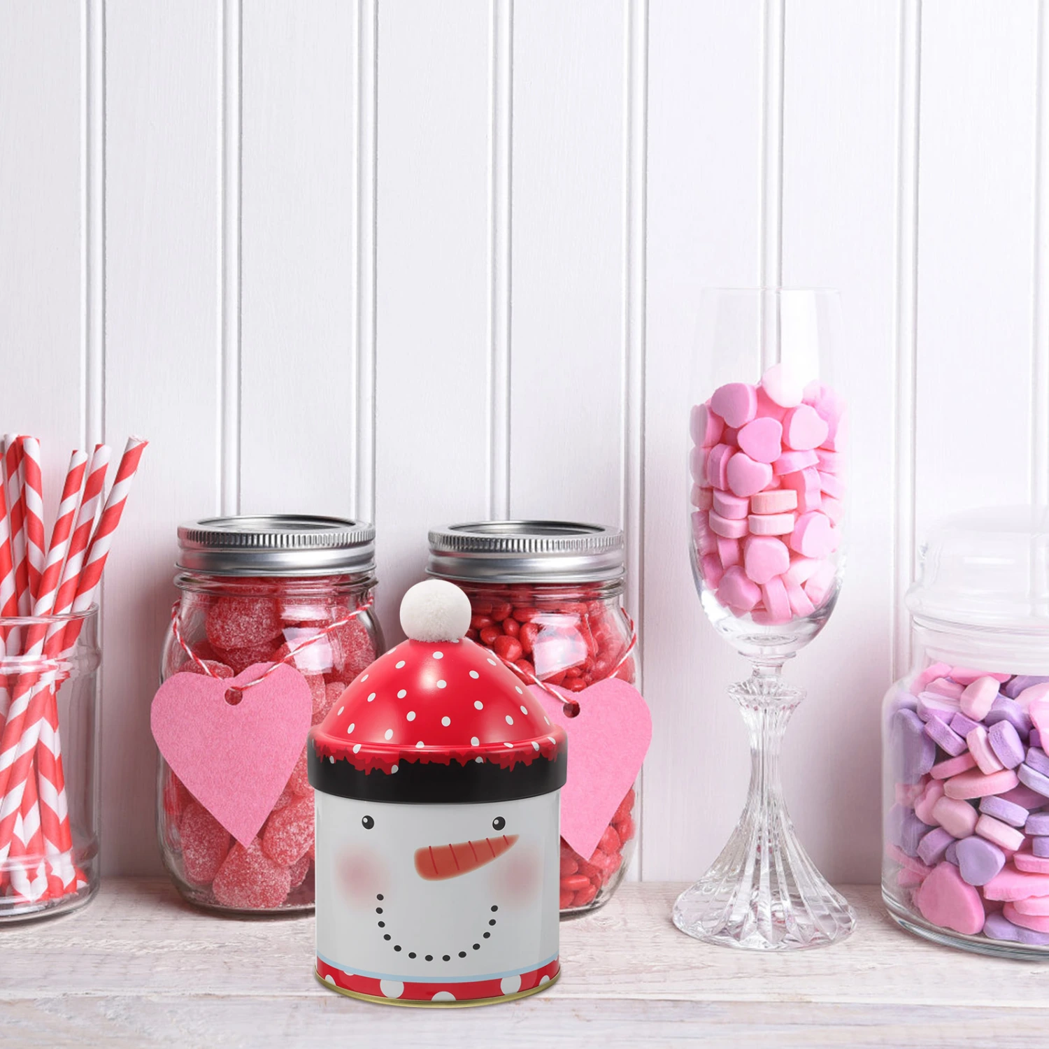 Christmas Candy Box Festival Candies Jar Small Gift Container Candy Storage Box Snack Box with Lid